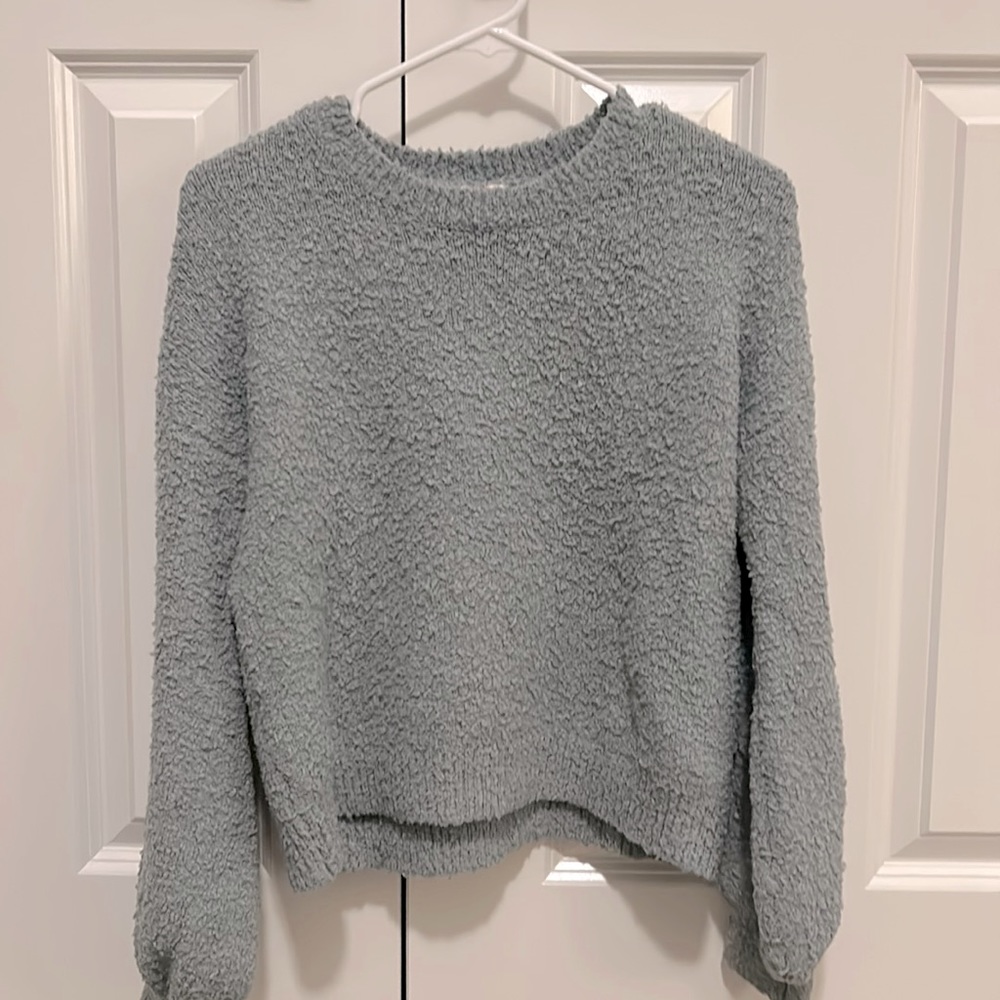 Blue Fuzzy Sweater